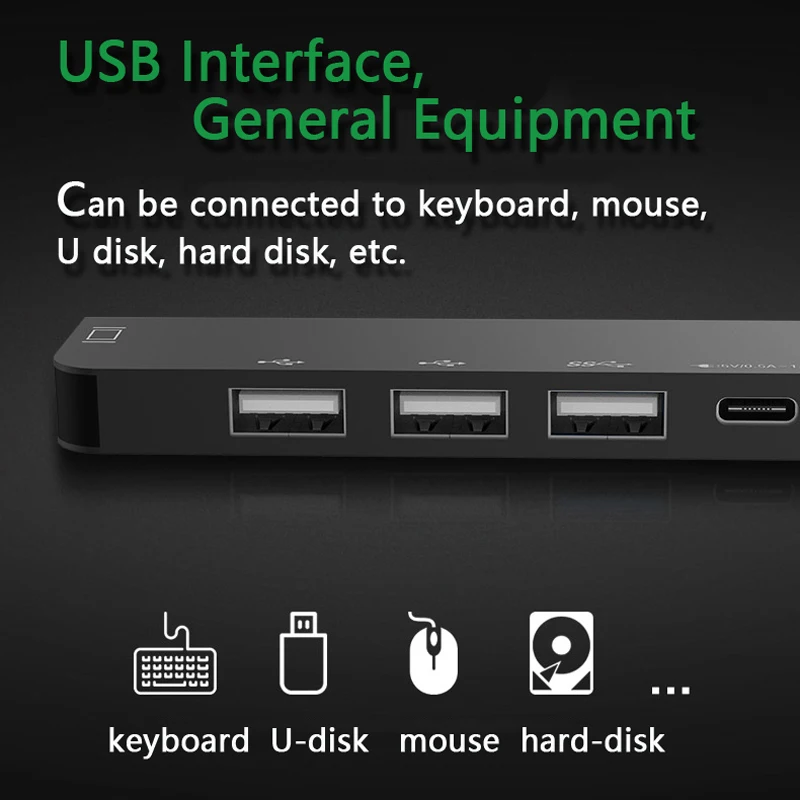 AIXXCO USB C концентратор до 3 0 совместимому с HDMI портом Thunderbolt адаптер для MacBook Samsung Galaxy