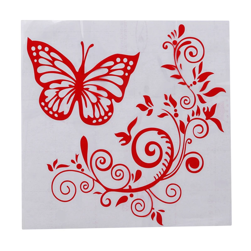 

Декоративные цветы-бабочки, наклейка для кузова автомобиля, креативные наклейки на заднее стекло автомобиля, Декор