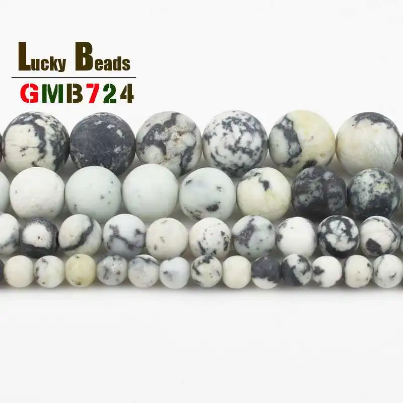 Natural Stone Beads Frosted Matte Yellow Skin Turquoises Round For Jewelry Making DIY Earring Bracelet Accessories 15'' | Украшения