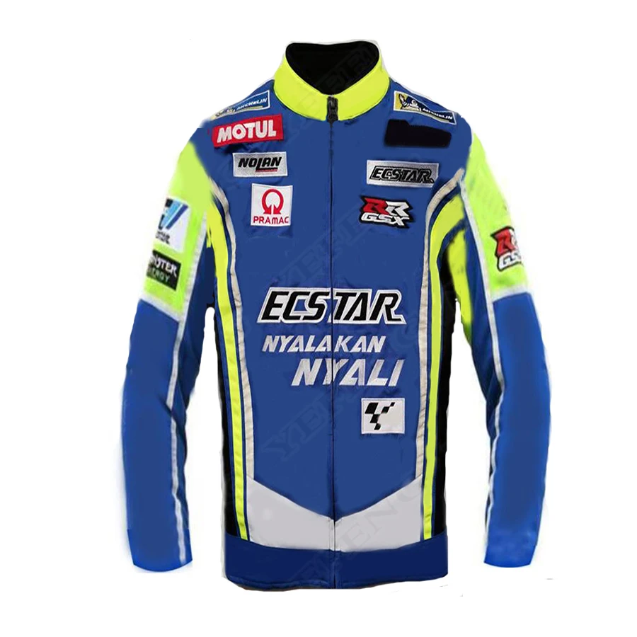 

New Moto GP Men's Jacket for Suzuki Motorcycle Street Moto Racing Full Zip Fleece Sweatshirt Keep Warm Windproof