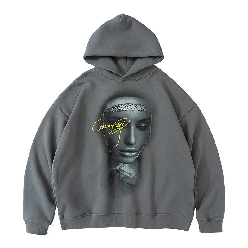 

Hoodies 3D Nun Print Hooded Sweatshirts Harajuku Loose Casual Pullover Fashion Tops