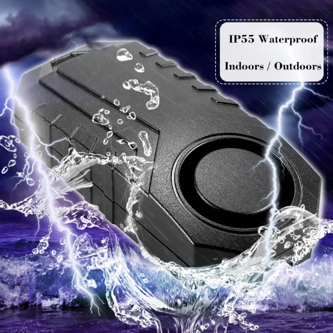 Беспроводная велосипедная сигнализация с защитой от кражи 113dB Громкая
