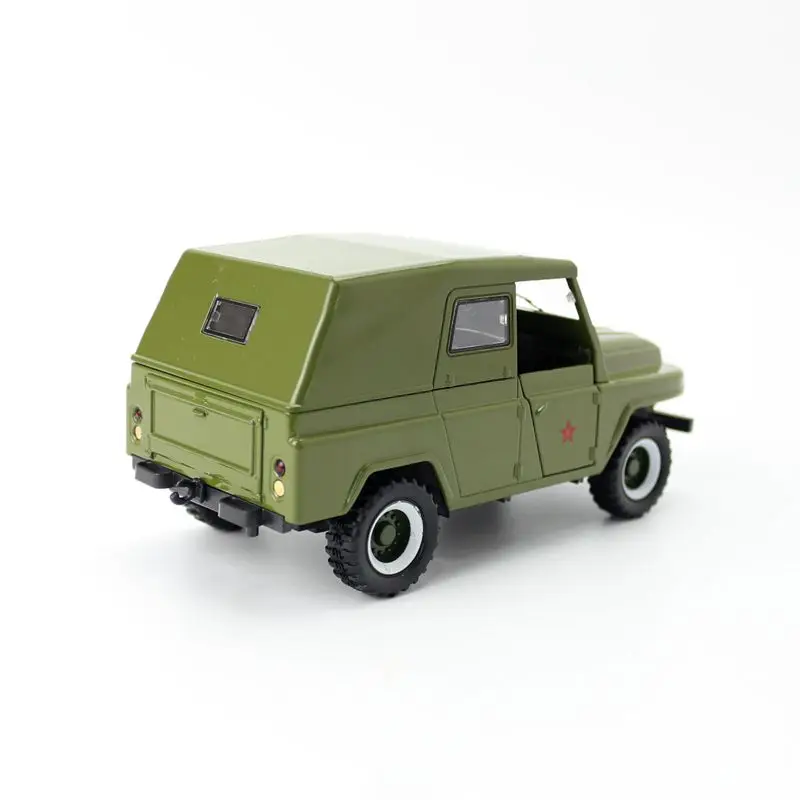 Литая металлическая игрушка модель/масштаб 1:24/Классическая BJ212 Jeep армейский