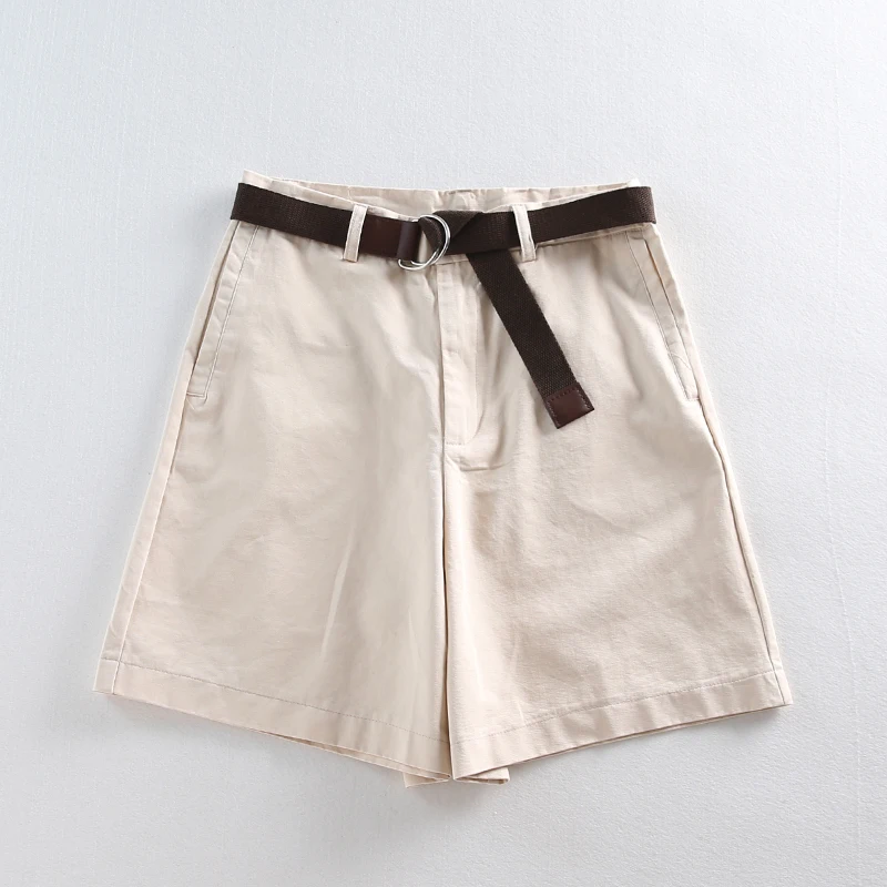 

Summer Leisure Thin Shorts Women Loose Large Size Wide Leg Shorts with High Waist Female A-line Short Feminino 4 Colors