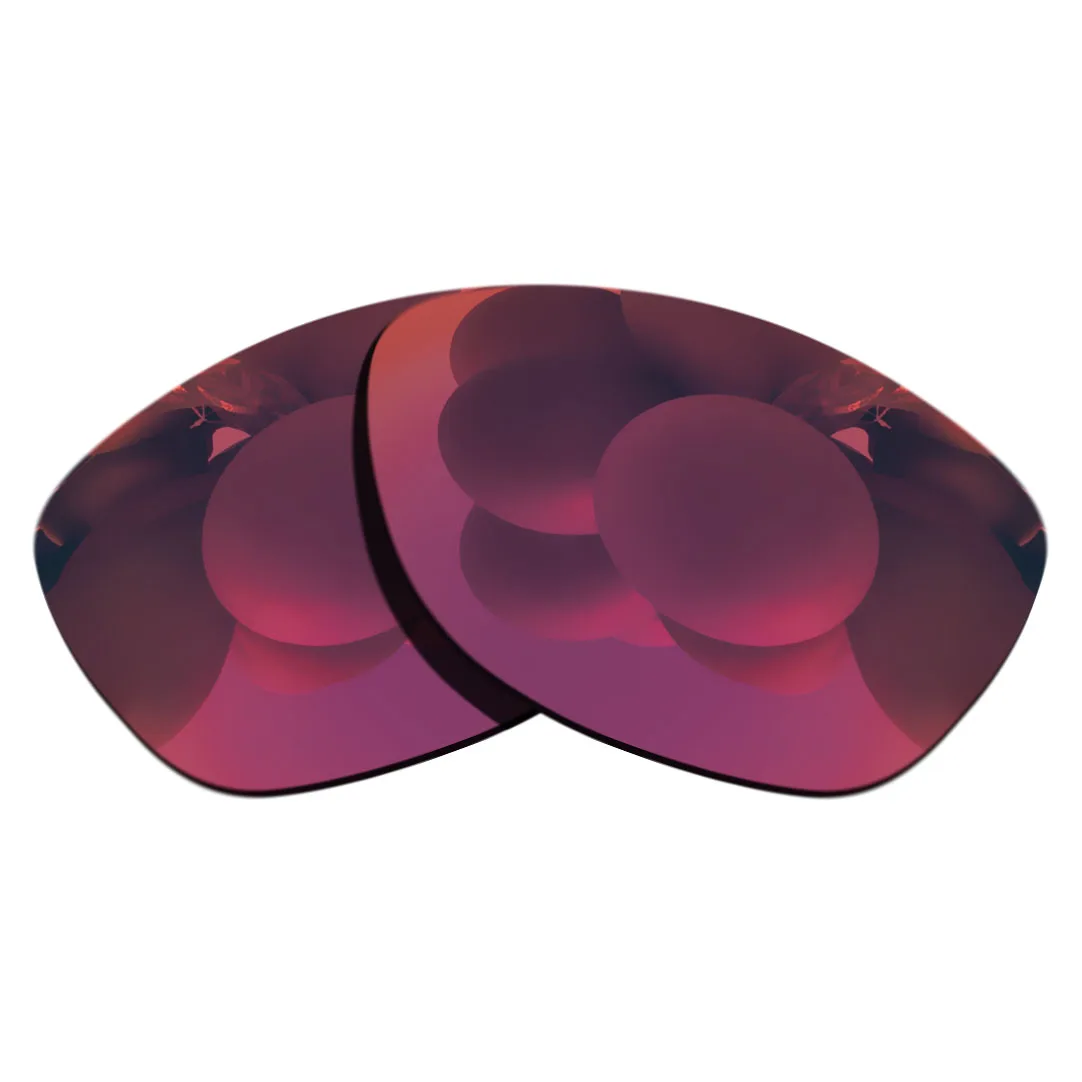 

100% поляризованные сменные линзы с точной огранкой для юпитерских солнцезащитных очков пурпурно-красное зеркальное покрытие цвета на выбор