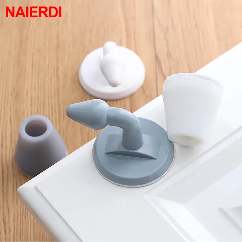 NAIERDI ABS силиконовая дверная пробка дверной замок защитная накладка защита от