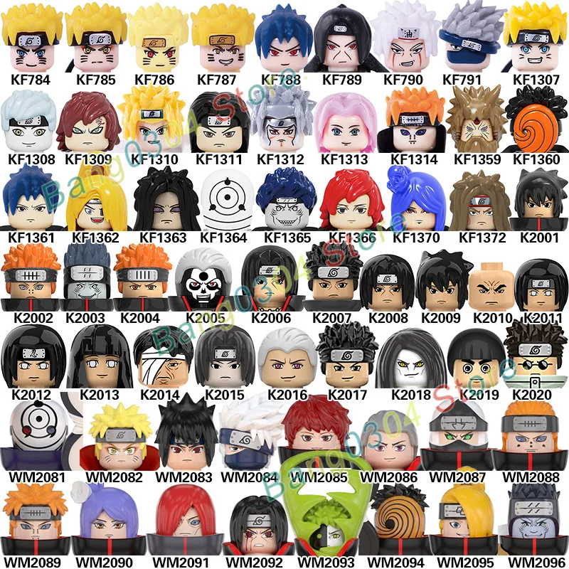 Кубики из серии аниме Sasuke Kakashi Itachi Hoshigaki Hyuuga Hinata Neji Kisame Hidan фигурки головки