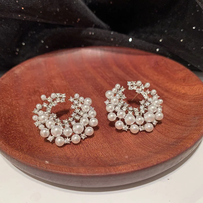 

Роскошные Популярные серьги-капельки с покрытием из микрофибры с фианитами Naija, свадебные серьги, модные женские украшения для вечерние Рин...