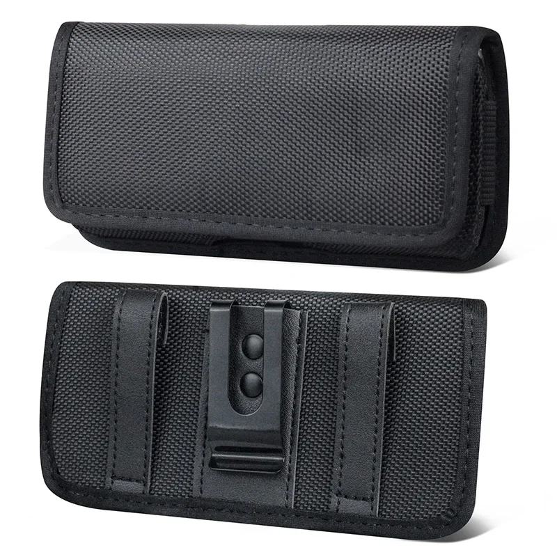 universal casual phone pouch for iphone 13 12 11 pro max xs xr x 6 s 7 8 plus case belt clip holster oxford cloth bag flip cover free global shipping
