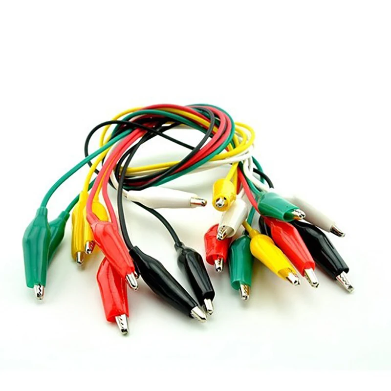 10Pcs 5 Colors Length Double-Ended Alligator Clips Jumper Wire Mini Test DIY Cable Folder Hook |