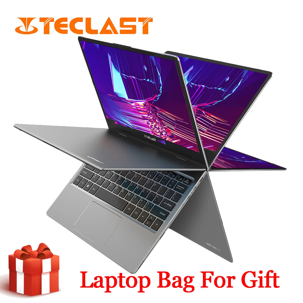 Ноутбук Teclast F5 с ОС Windows 8 ГБ ОЗУ 256 ГБ SSD Intel Gemini Lake N4100 1920*1080 Быстрая зарядка 360 Вращающийся сенсорный экран ноутбук