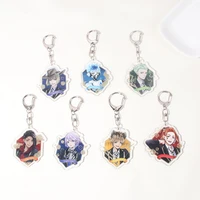 wholesale japan anime twisted wonderland acrylic keychain double sided pendant keychain for women men gift jewelry