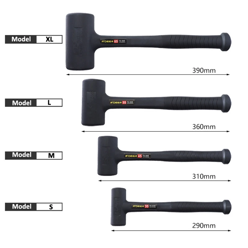 Резиновый ударопрочный молоток износостойкий Противоскользящий с круглой