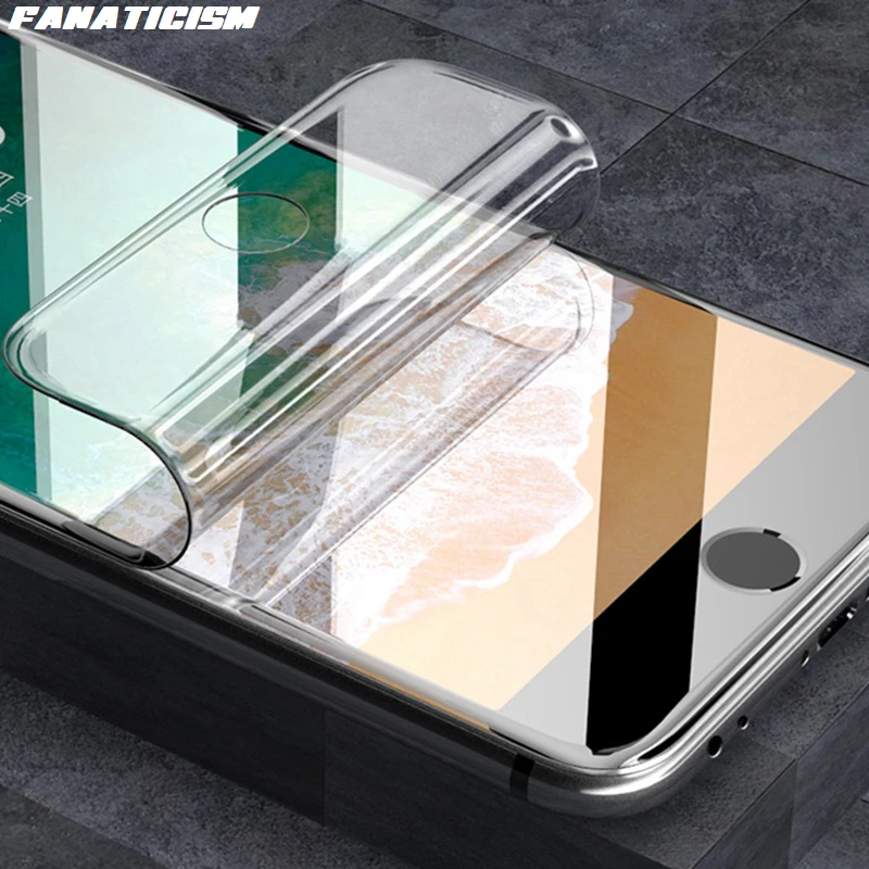 

200 шт. прозрачная защитная пленка для экрана Гидрогелевая пленка для iPhone 6 6s Plus 6Plus полное покрытие Защитная пленка для iPhone 7 8 Plus SE 2020