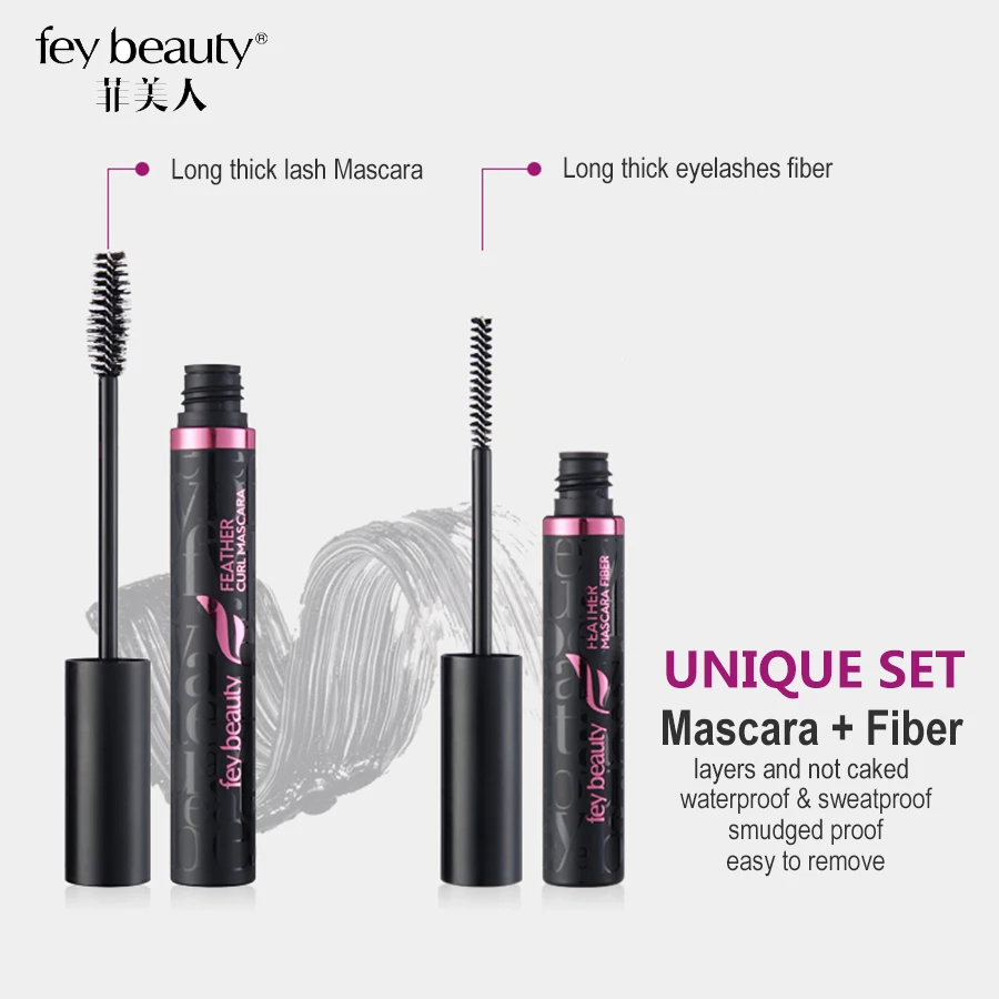 Водонепроницаемая тушь для ресниц FEY BEAUTY 2 шт./лот 3D увеличение объема набор