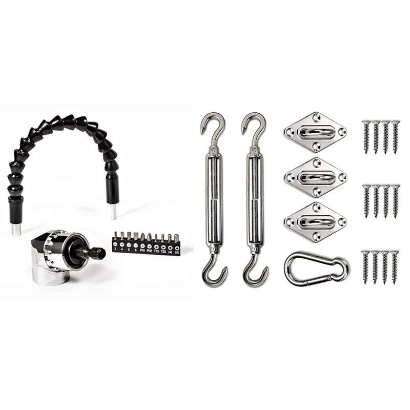 1 комплект гибким валом и козырек от солнца ввиде паруса Нержавеющая сталь