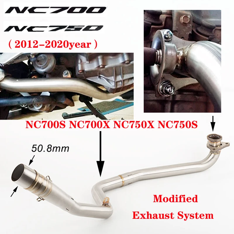 

For Honda NC700 NC700S NC700X NC750S NC750X 2012-2020 year Motorcycle Full Exhaust System Modified DB Killer Escape Moto Muffler