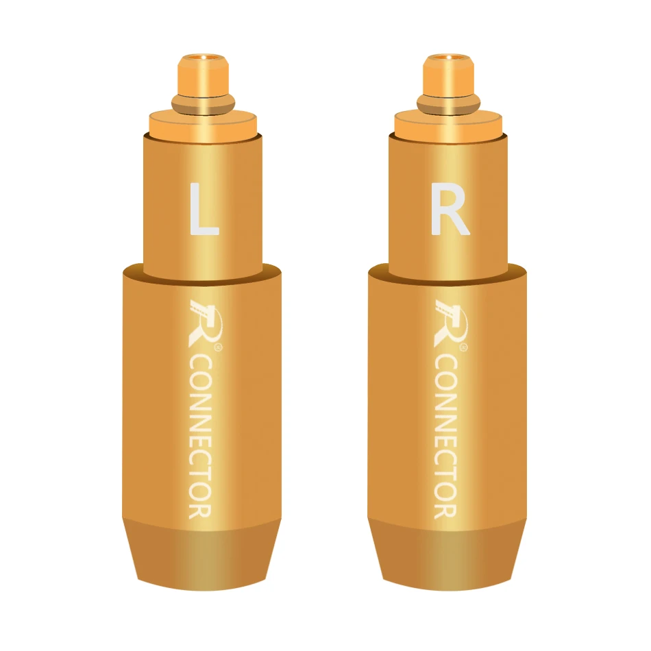 Gold pair 2 шт./1 пара энтузиастов разъем для наушников MMCX Мужской позолоченный разъем для наушников для Audio-Technica ATH ESW750 ESW950 ES770H 990H - Цвет: Gold pair