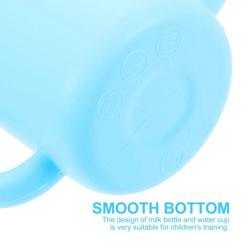 

Children's Binaural Drinking Cup Silicone Drop-proof Water Bottle for Girls Boys
