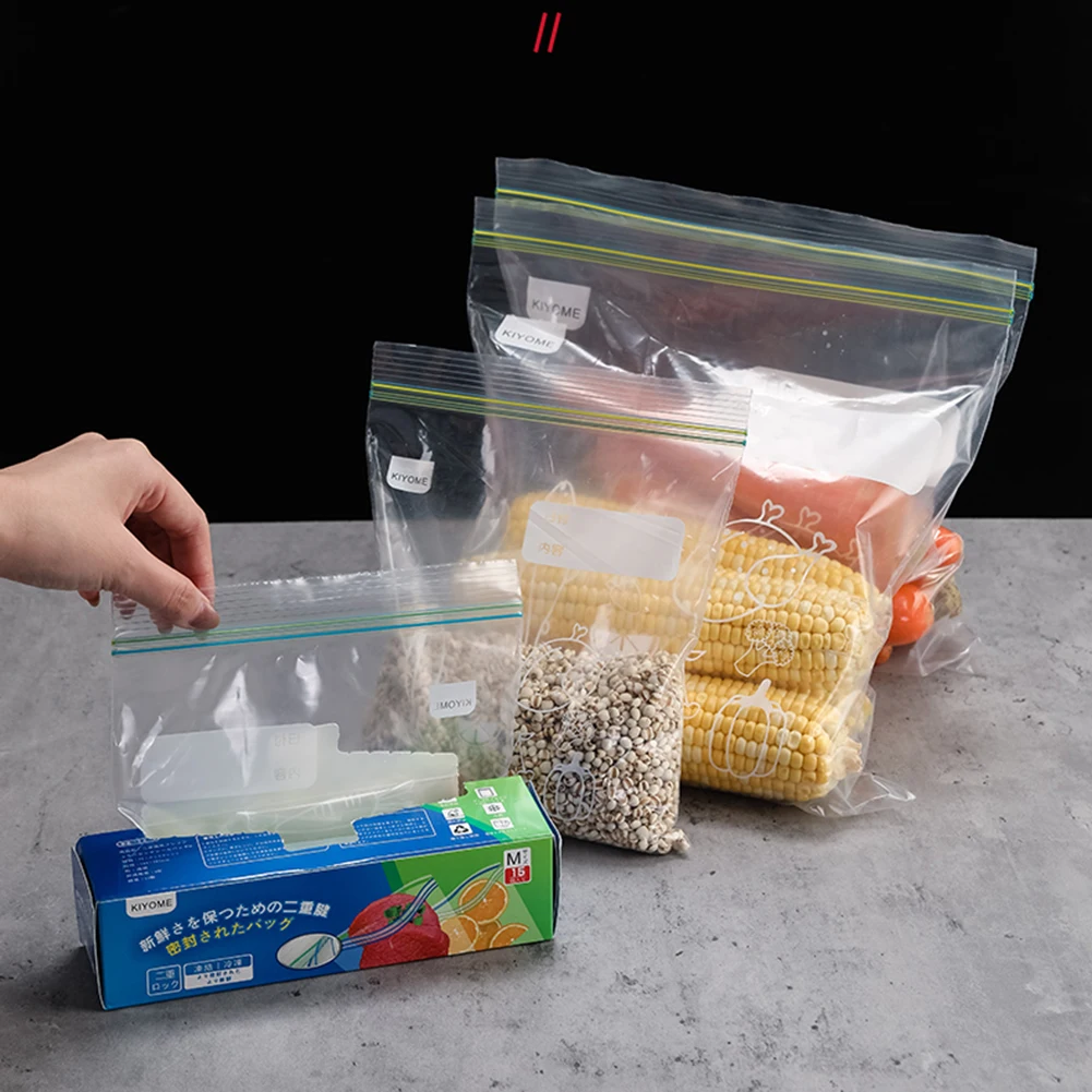 

Fresh Keeping Bag Set For Vegetable Fruit Food Storage Fridge Freezing Preservation Zipper Sealed Bag Reusable Fresh-Keeping Bag