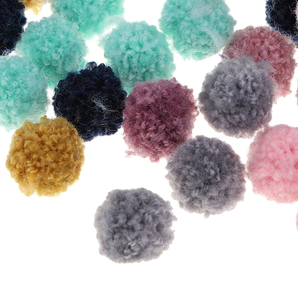 

Packs of 100 Multi Size Fluff Pompoms for Classroom Kindergarten Handmade Jewelry Accessories, Family Handcraft Entertainment