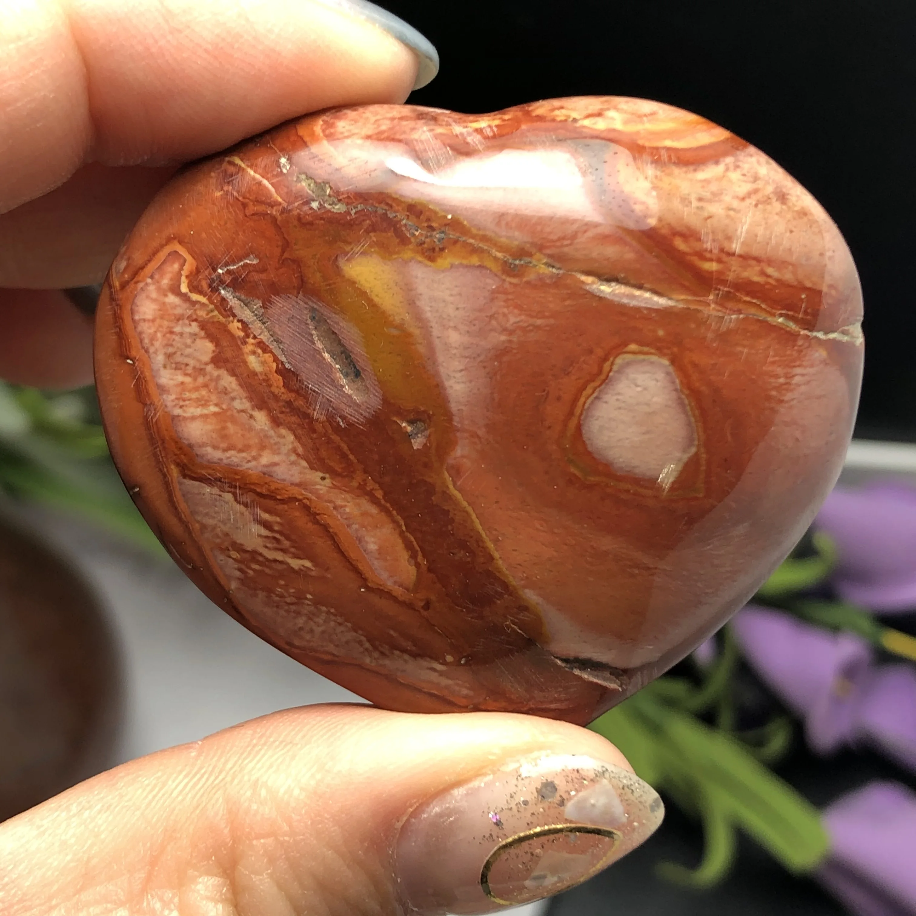 Красивый искусственный кристалл сердце любовь камень мечта Исцеление в