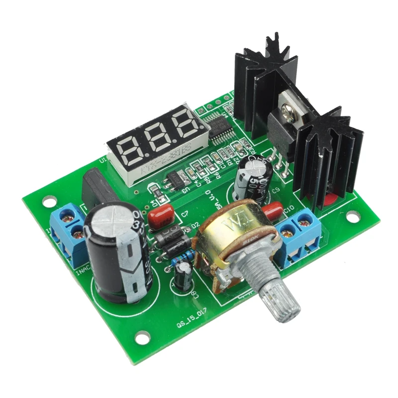LM317 регулируемый регулятор напряжения понижающий модуль питания с светодиодный