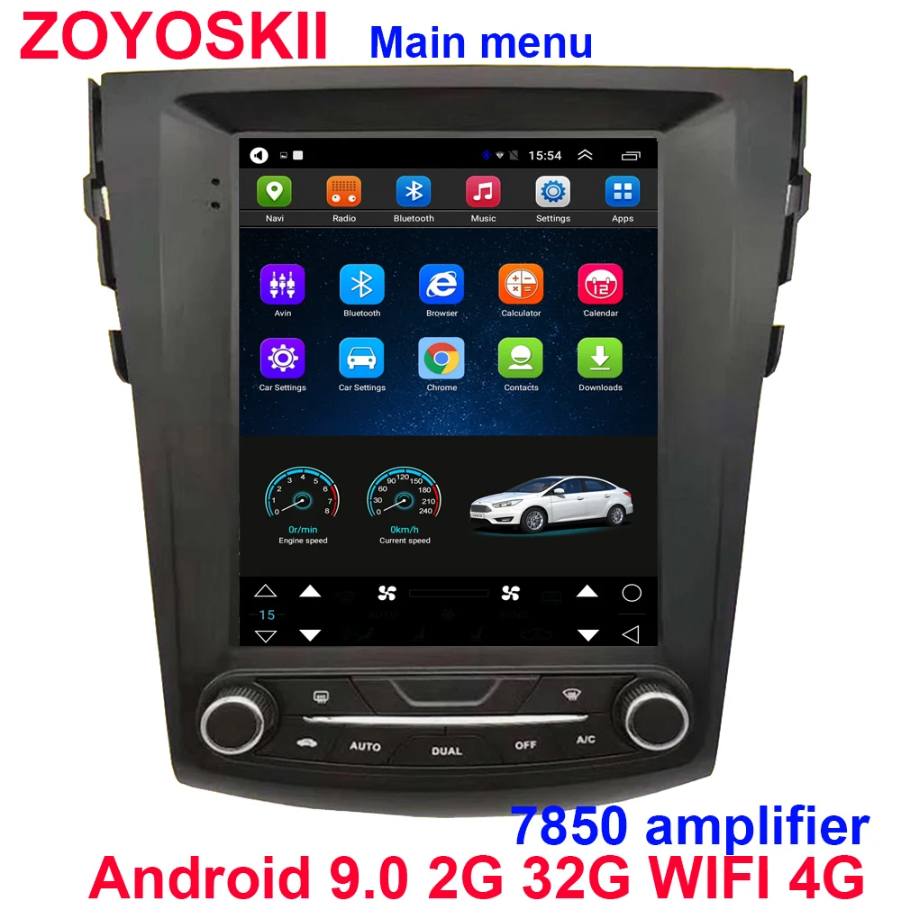 

Android 9.0 os 10.4 inch vertical tesla style CAR Radio GPS bluetooth Navigation player for For Toyota RAV4 2009-2013