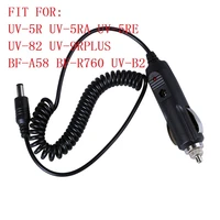 car charge line for baofeng uv 5r dv 12v charging cable for uv5r uv 82 uv 5re uv 9r plus uvb2 charger walkie talkie accessories