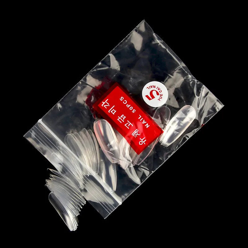 

Nail Art Full Sticker Nail Tip Transparent Fake Nail Finished Pointed Nail 500 Pieces Bag Ballet Nail Tip