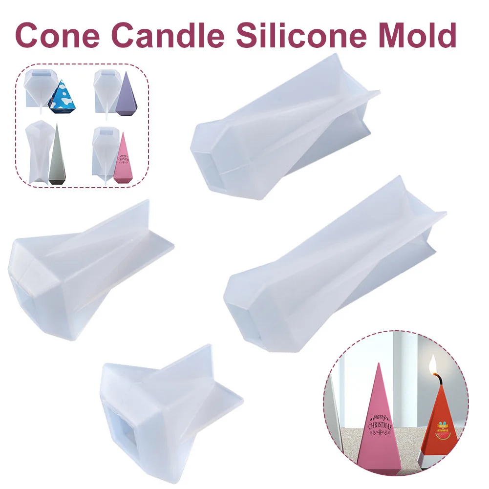 

1PC Pentagon Hexagonal Candle Silicone Mold Crystal Resin Epoxy DIY Mould Form for Candles Resin Mold Silicone Mold for Tile