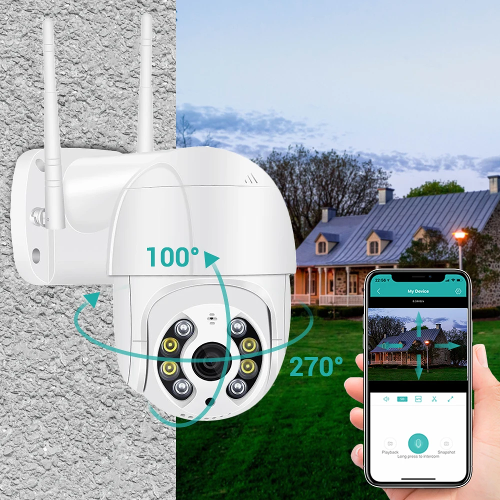 3MP ICSEE Wifi камера Супер Мини PTZ ONVIF Беспроводная ip AI Обнаружение человека