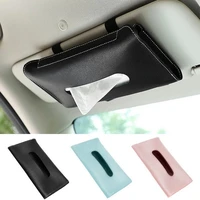 1 pcs car tissue box towel sets car sun visor tissue box holder auto interior storage decoration for suv car accessories
