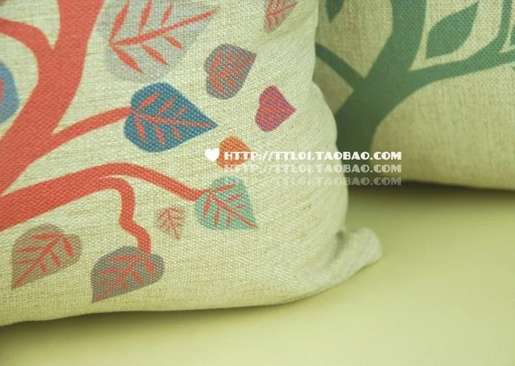 Хорошее качество плотная льняная наволочка для дивана украшения дома дерево |