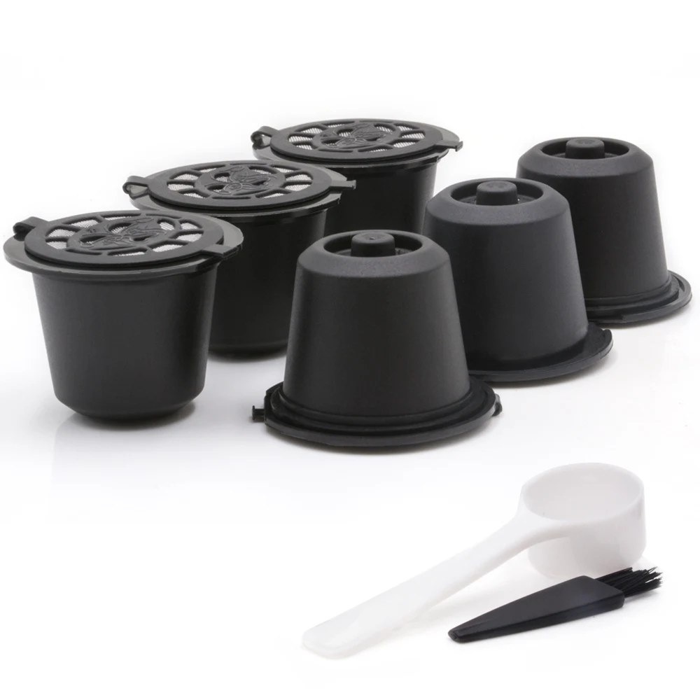 

Coffee Capsule 1/3/6pcs Optional Food Grade PP Material Reusable Coffee Capsule Cafe Home Kitchen Tools Coffee Machine Accessory
