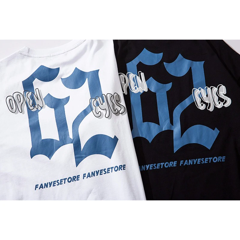 

Men Harajuku T Shirt Graffiti Letter Print Hip Hop T-Shirts Streetwear Summer 2019 Tshirt Short Sleeve Cotton Fashion Tops Tees