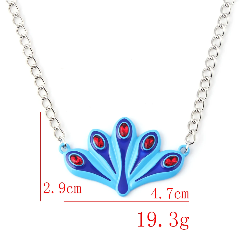 

Crystal Peacock Ladybug Necklaces Exquisite Cute Kids Trendy Jewelry Blue Enamel Pretty Pendant Long Chain Necklaces Girls Gift