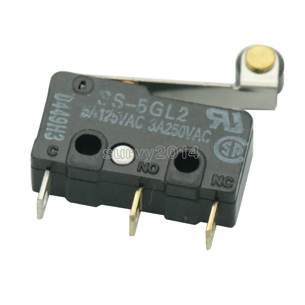 

5PCS SS-5GL2 Limit Switch 3 Pins Microswitch Micro Switch