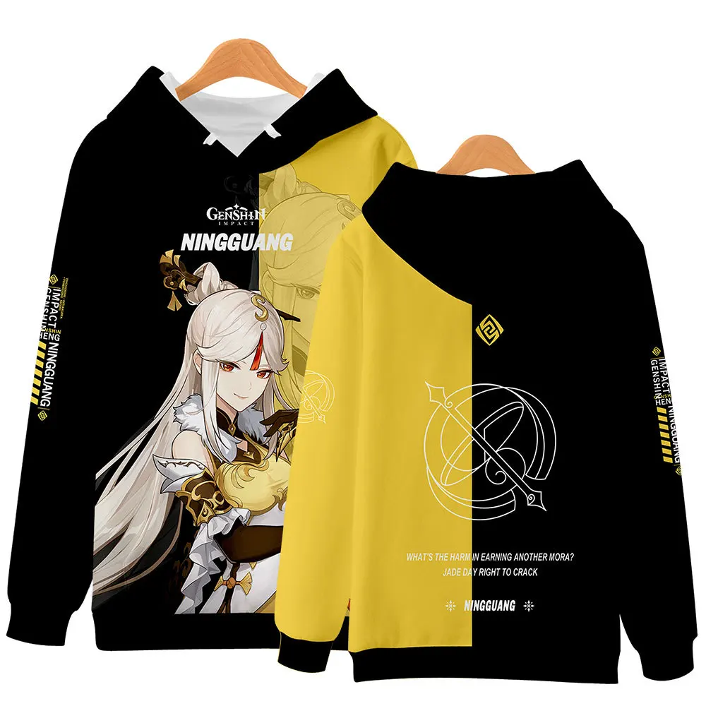 

Genshin Impact Morax Tartaglia XIAO Hu Tao Ningguang ganyu Fashion Printed Loose Men's and Women's Hoodie