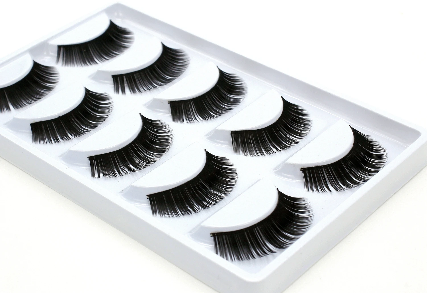 CLOTHOBEAUTY накладные ресницы 5 пар натуральные накладные ресницы ручной работы мягкая невидимая лента, Длинные/толстые многоразовые для макияжа(с