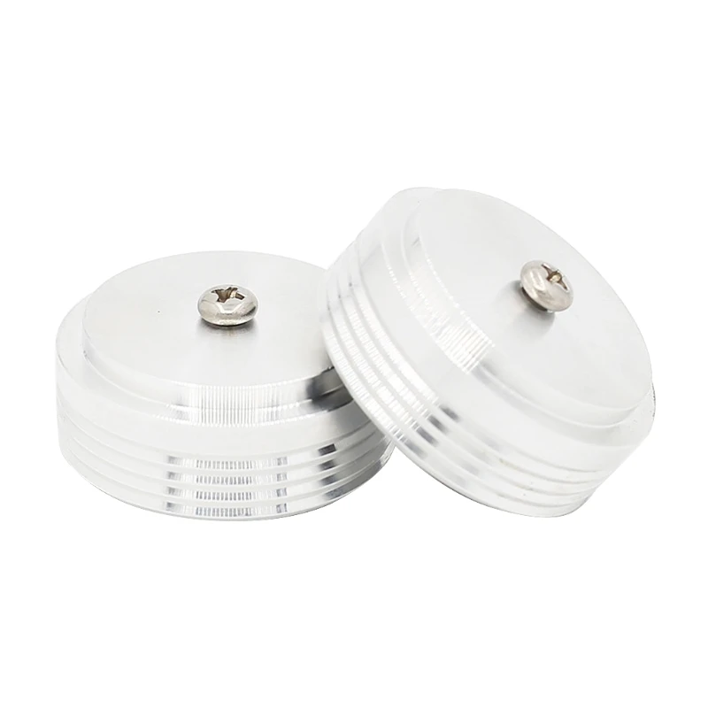 

4pcs Aluminum -Audio Amplifier Speaker Feet Spikes Ring Machine Mats Pads