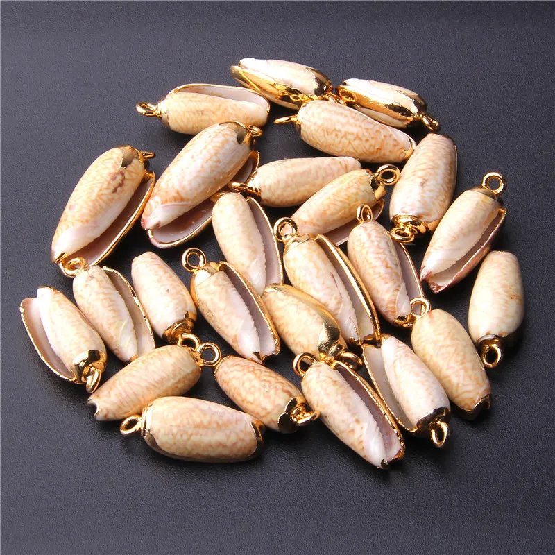 5Pcs/Lot 27mm Charm Natural Sea Shell Conch Pendants for Bracelet Earring Necklace Beach Jewelry Making DIY | Украшения и