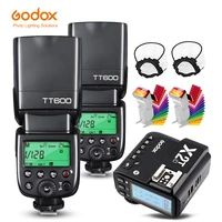 godox 2pcs tt600 camera flash speedlite 1 pcs x2t wireless transmitter flash trigger for canon nikon fujifilm sony olympus