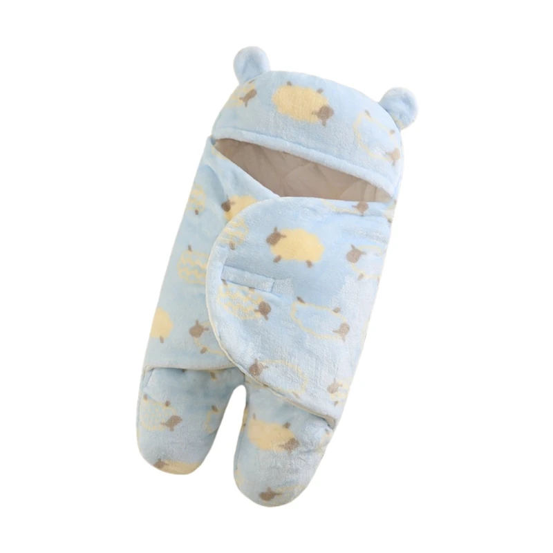 

Infant Baby Sleeping Bag flannel Baby Sleeping Bag Thickened Leg Anti-Kick Quilt