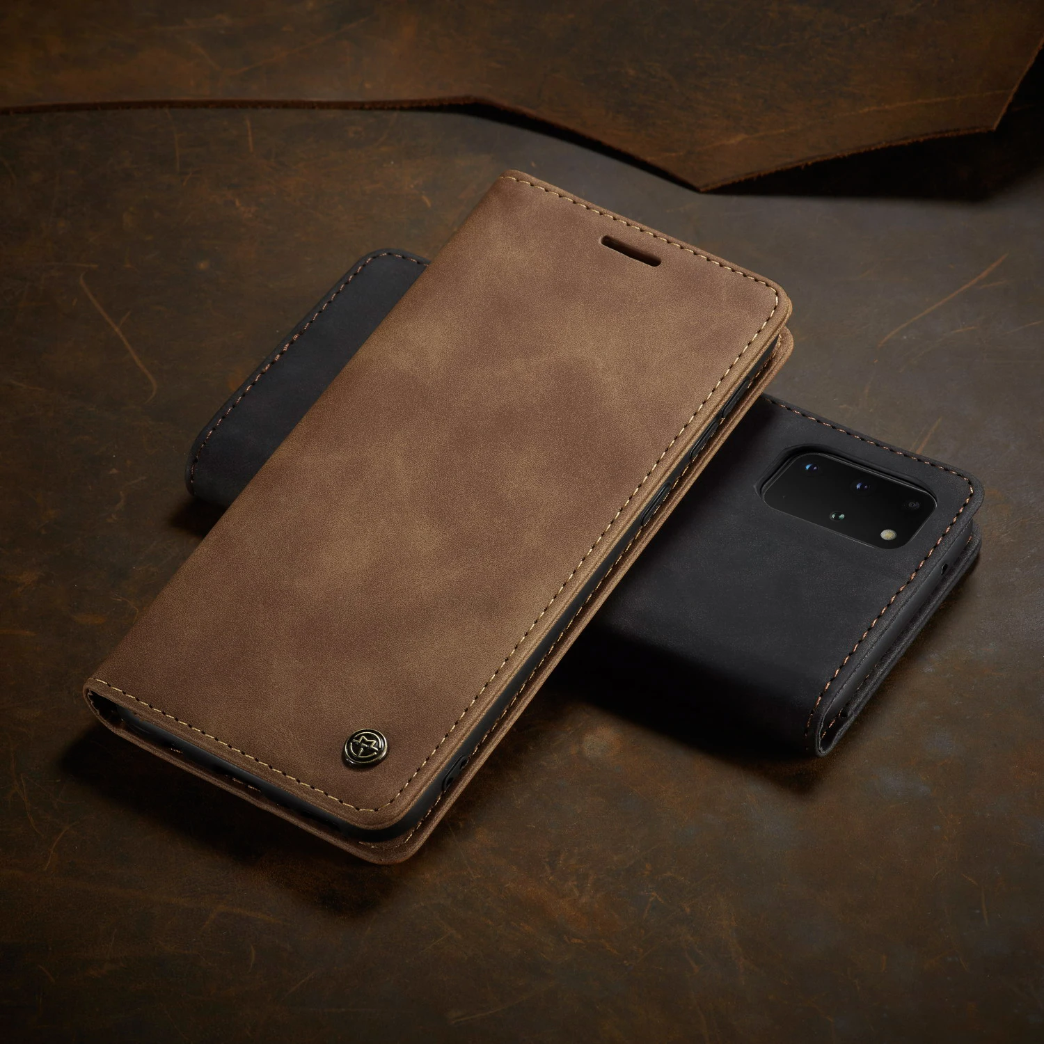 

Retro Phone Case For Samsung Galaxy S20 Ultra Original Luxury Magnetic Flip Card Holder Wallet Case For Samsung S20 Plus Bumper