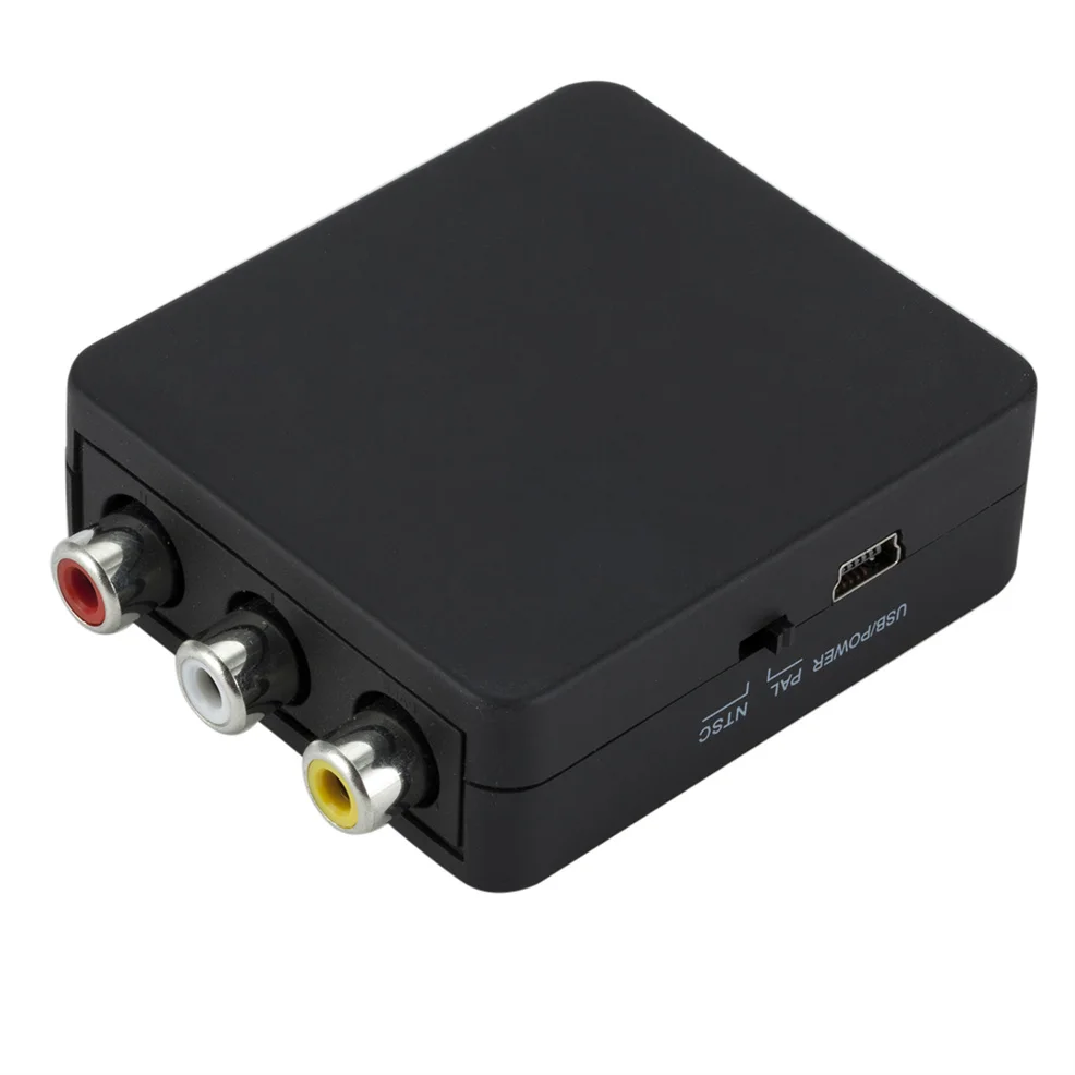 Адаптер скалера LccKaa HDMI совместимый с AV преобразователь HD-видео HDMI-совместимый RCA