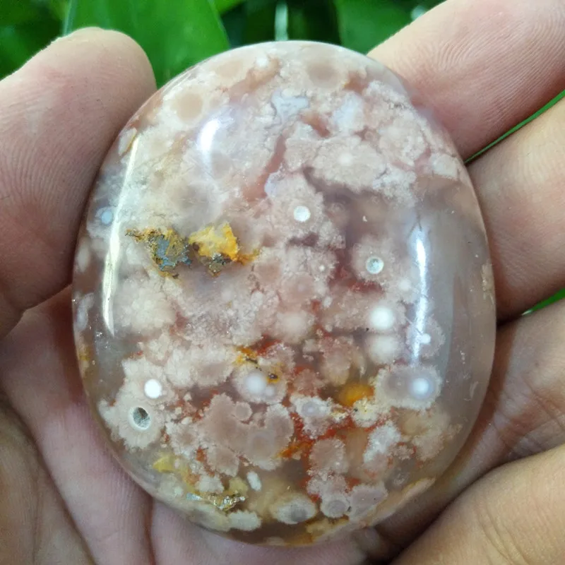 

Natural stone The cherry blossom agateSardonyx agate palm stones playthings small stones and crystals healing crystals