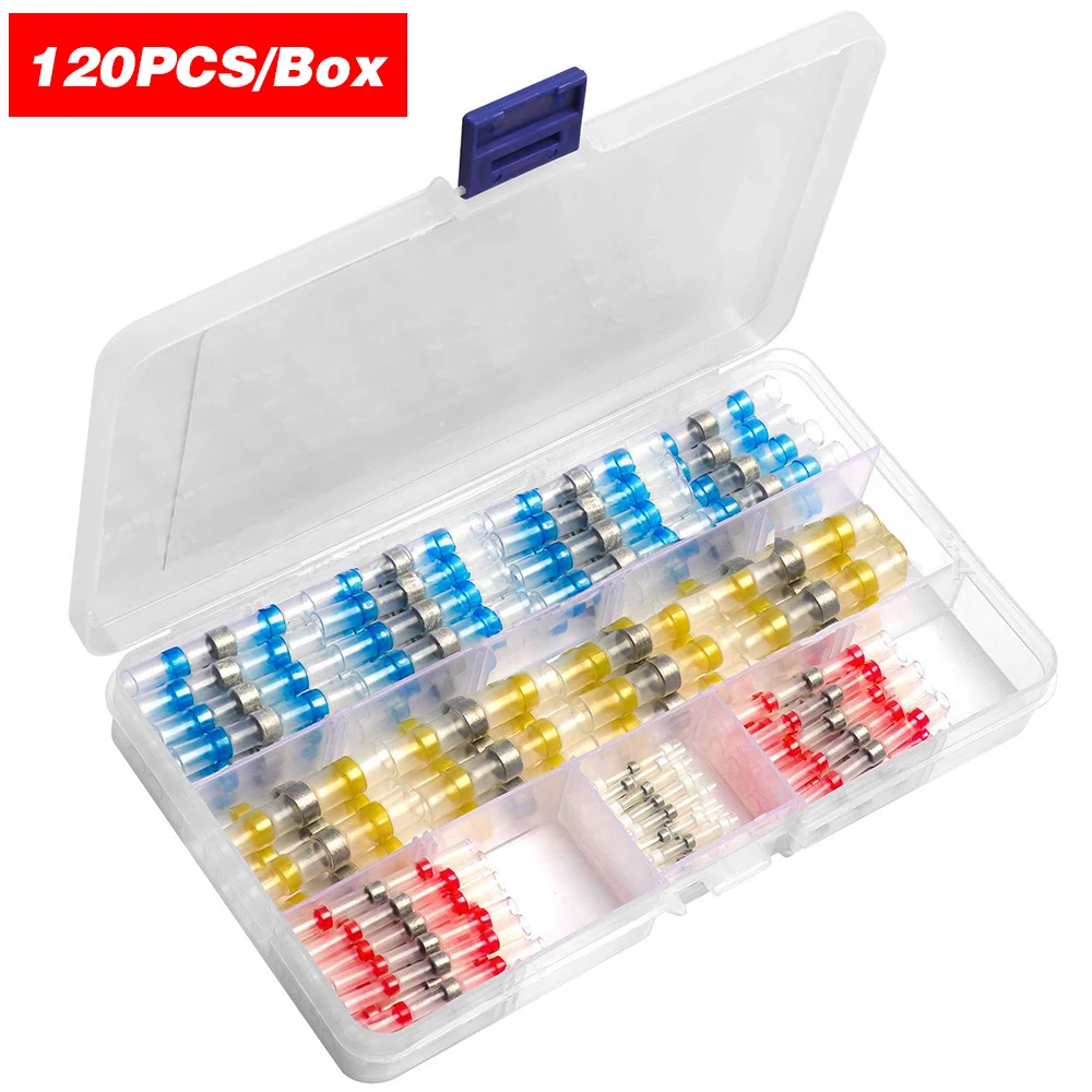 100/120/250 шт Смешанные терм усадочная подключения терминалы Водонепроницаемый