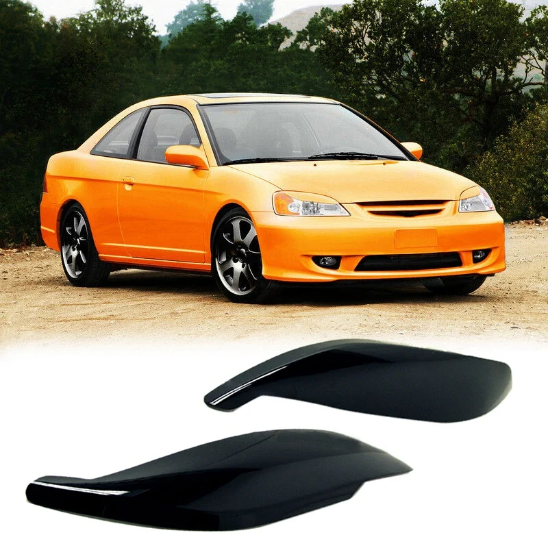 

Car Headlight Cover Eyelid Eyebrow Eyelid Brow FIT for Honda Civic 2/4 DR 01-03