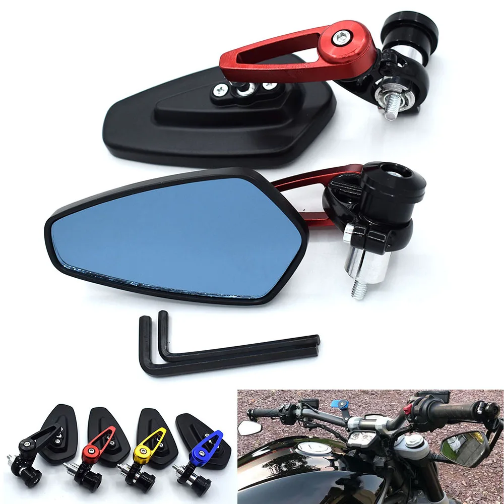 Зеркало заднего вида для мотоцикла 1 пара 7/8 дюйма 22 мм | Автомобили и мотоциклы